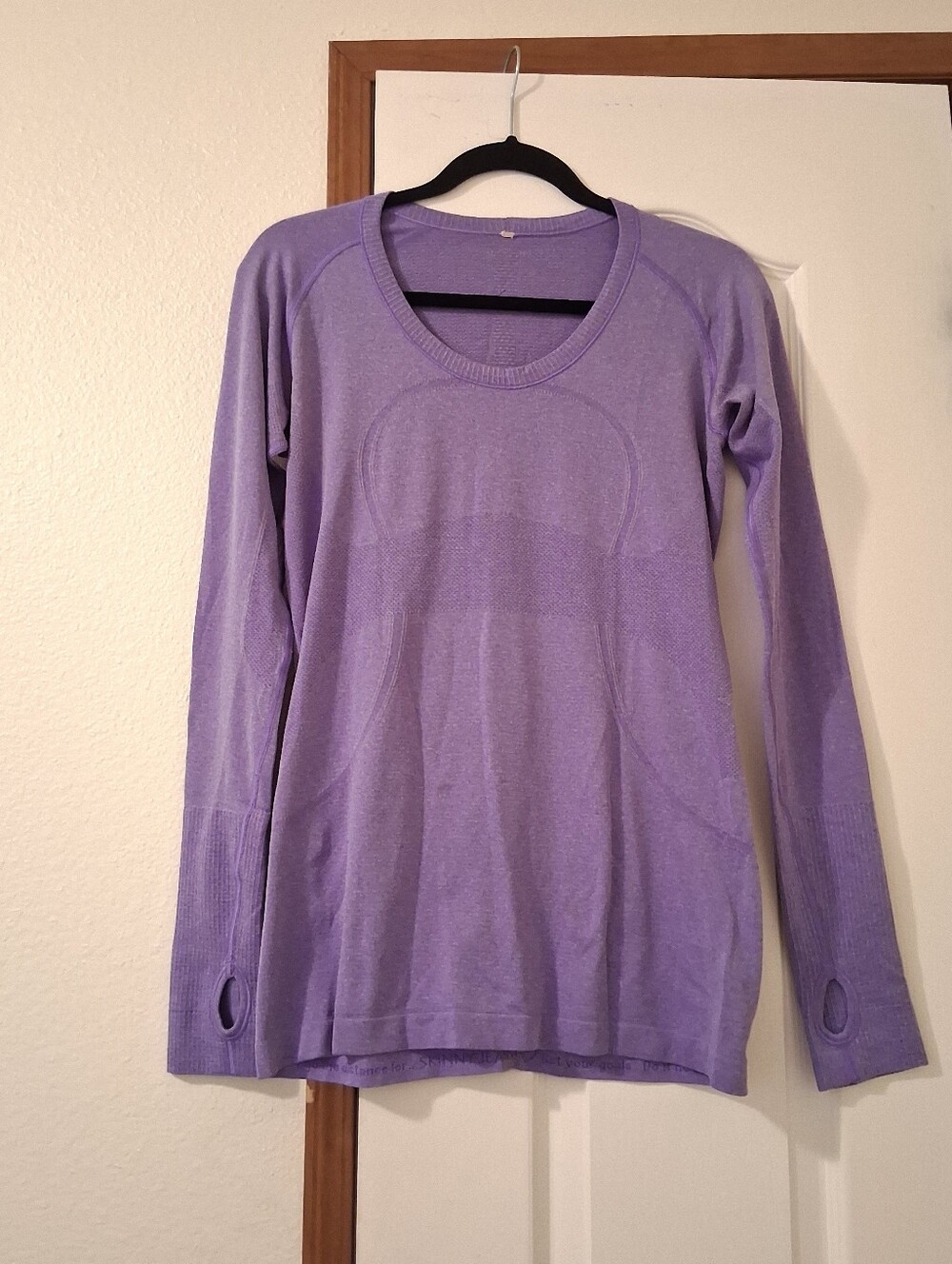 Lululemon Swiftly Tech Women Long Sleeve  Purple Sz10 Run Athleisure Gym